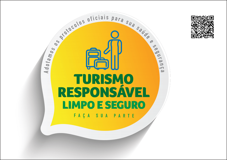 Selo de Turismo Responsável (verde, amarelo e branco) - hotel em foz do iguaçu