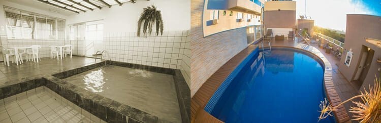 Hotel Tarobá comemora 41 anos com excelência em atendimento e qualidade! Evolução da Piscina do Hotel