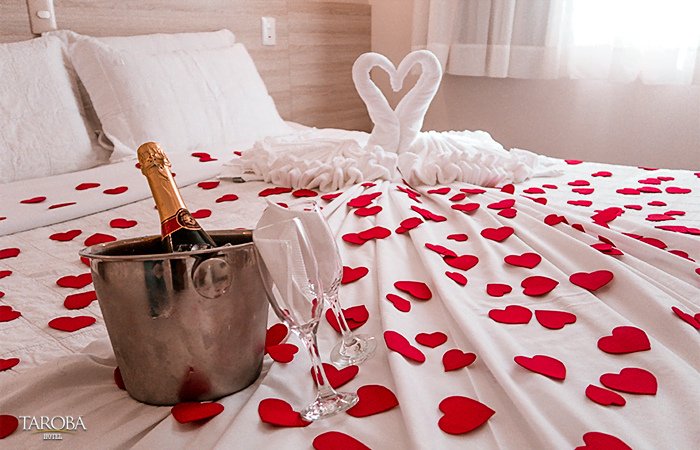 Decoração romântica -  Dia dos Namorados no Tarobá Hotel 