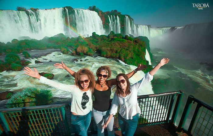 Visitantes nas Cataratas do Iguaçu